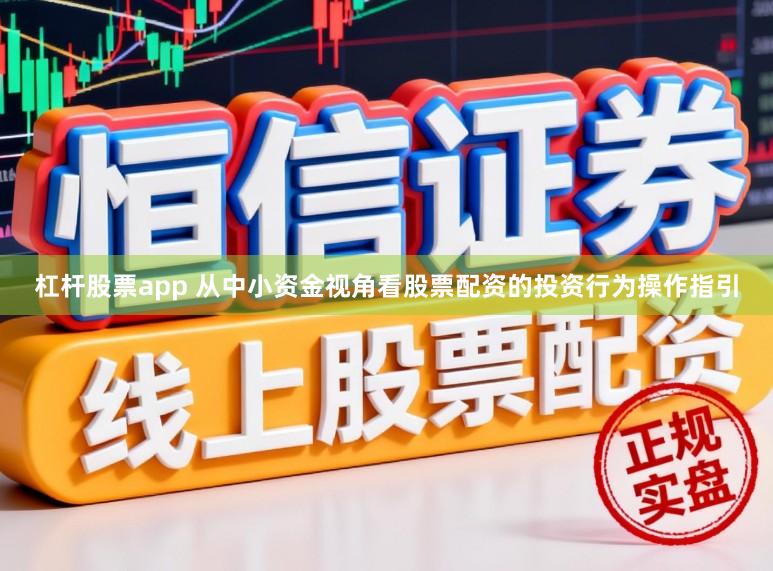 杠杆股票app 从中小资金视角看股票配资的投资行为操作指引