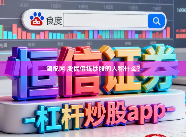 淘配网 股民借钱炒股的人称什么？